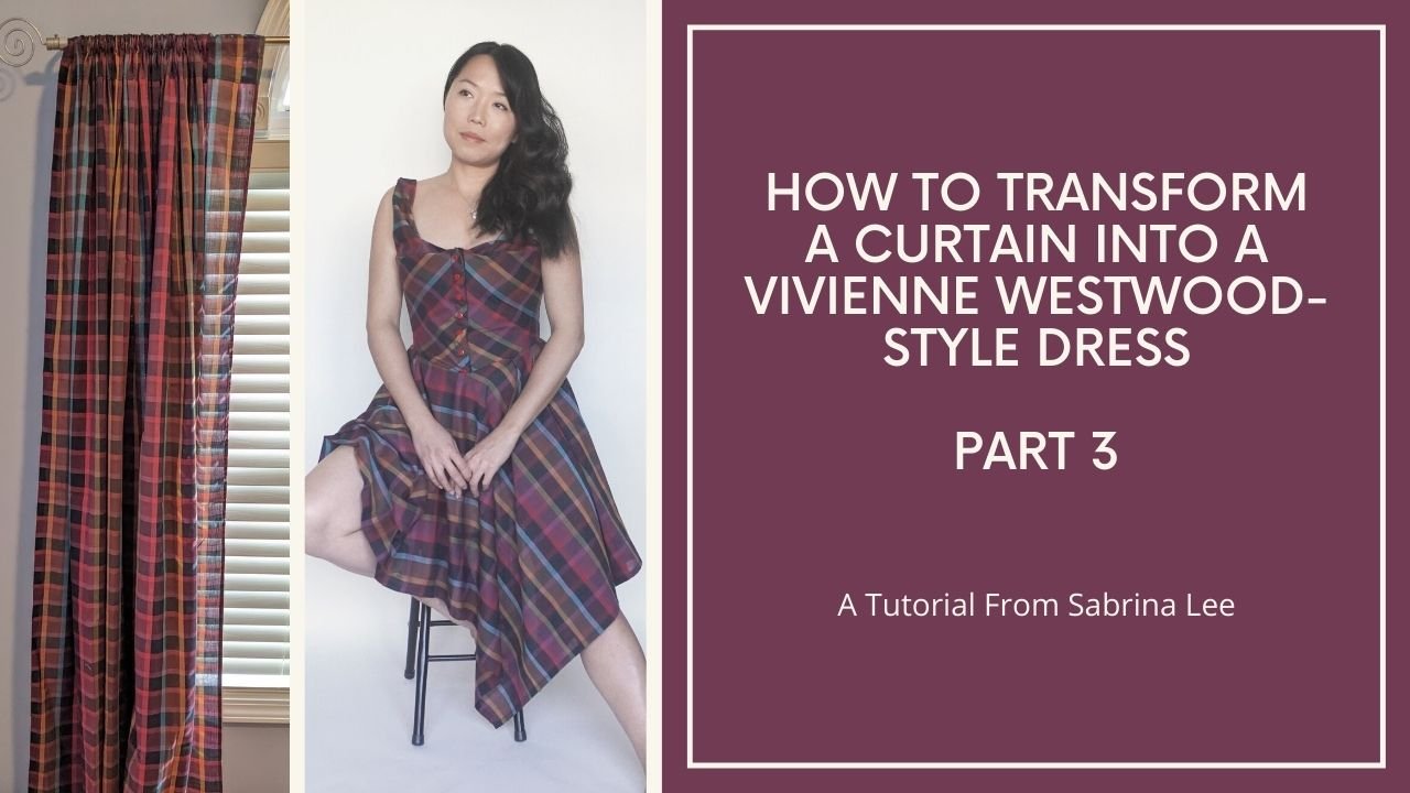 How to Refashion a Curtain into a Vivienne Westwood-Inspired